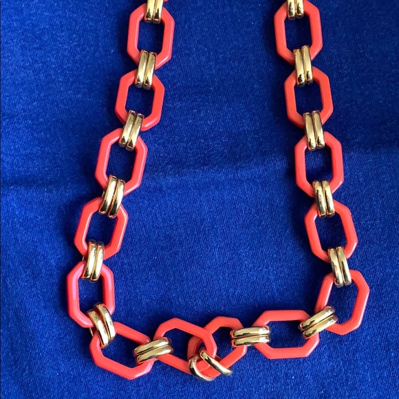 Orange and Gold C. Wonder Necklace - Picture 2 of 4
